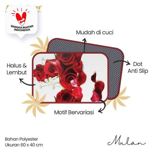 Foto Produk Kintakun Keset Cantik Lembut Anti Slip Dekorasi Rumah 60x40cm - Mulan dari Home-klik