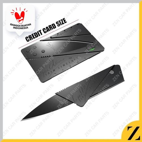Foto Produk Pisau Lipat Kartu Sinclair Cardsharp Hidden Knife Sinclair Non Packing dari Zen Car Parts