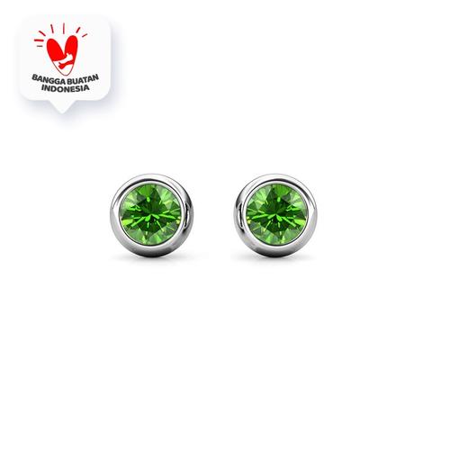 Foto Produk Birth Stone Moon Earrings - Anting Crystal Swarovski by Her Jewellery - PERIDOT dari Her Jewellery