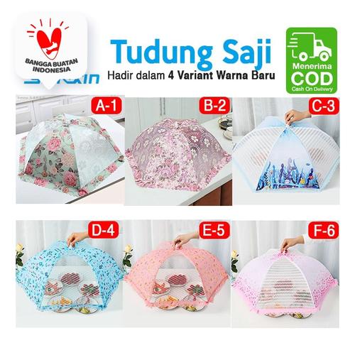 Foto Produk Tudung Saji Lipat Bulat Penutup Makanan - Full Pattern - B2 dari SUNXIN