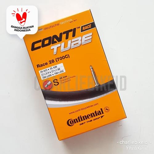 Foto Produk Ban dalam Continental Conti Tube 700x20 sd 700x25 presta 42mm dari Charlie Bike Shop