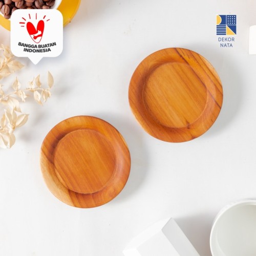 Foto Produk Circlo Teak Coaster / Alas Gelas / Cangkir / Tatakan Gelas Kayu dari Dekornata