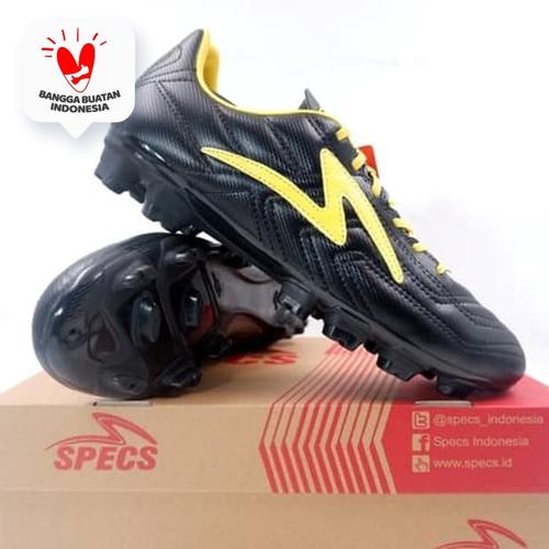 Foto Produk Sepatu Bola Specs Tycon FG Black Fresh Yellow 101370 Original BNIB dari KING OF DRIBBLE