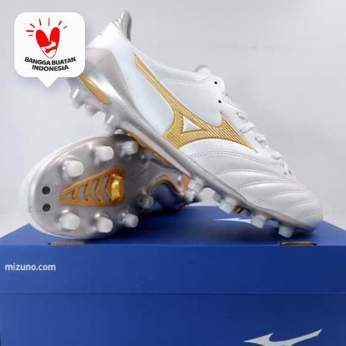 Foto Produk Sepatu Bola Mizuno Morelia Neo II MD White Gold P1GA205350 Original - 41 dari KING OF DRIBBLE