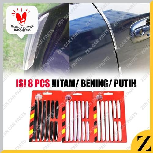 Foto Produk Slim Door Guard Protector Pelindung Pintu Mobil Universal 8 pcs - Titanium dari Zen Car Parts