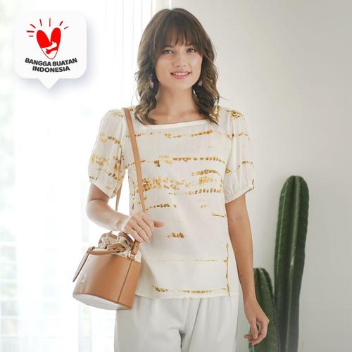 Foto Produk Gili Blouse Beatrice Clothing - Shibori Mustard dari Beatrice Clothing