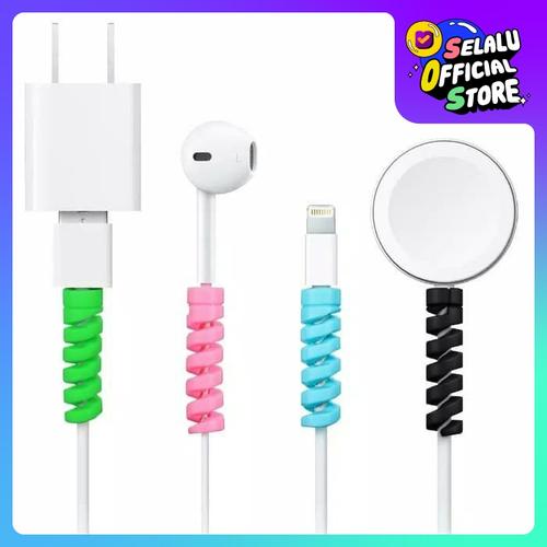 Foto Produk PELINDUNG KABEL SPIRAL CABEL SAVER LIGHTNING PROTECTOR MAC IPHONE USB dari ORIGINALproducts JAKARTA