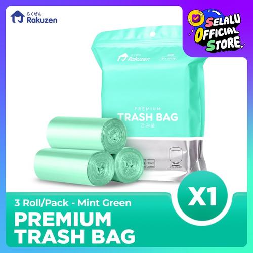 Foto Produk Rakuzen Premium Trash Bag Uk. 45 x 50 - Mint Green dari Bagus Official Store