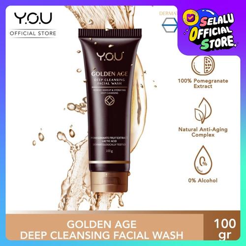 Foto Produk YOU Golden Age Deep Cleansing Facial Wash 100g dari YOU Makeups Official