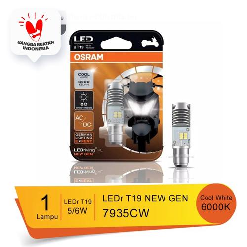 Foto Produk Osram Lampu Utama Motor LED T19 H6 M5 K1 New Gen Putih - 7935CW dari Osram Automotive