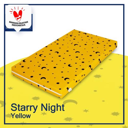 Foto Produk Elephant Matras Vacuum 10cm / Kasur busa bayi vakum Garansi 10 tahun - Starry Yellow, 110 x 70 x 10cm dari Elephant Springbed