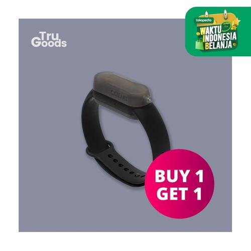 Foto Produk Sanitizer Band Premium / Gelang Sanitizer CleanX - Hitam dari Tru_Goods