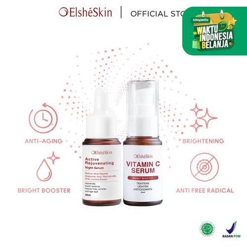 Foto Produk ElsheSkin Active Rejuvenating Night Serum X ElsheSkin Vitamin C Serum dari ElsheSkin