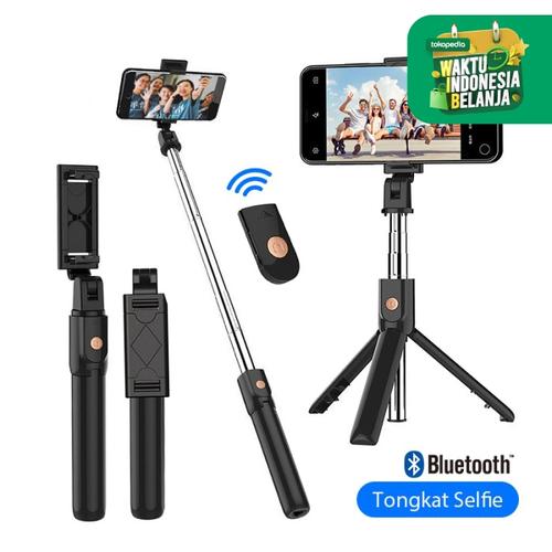 Foto Produk INBEX Tongsis Selfie Stick Tripod Handphone Bluetooth Control - Hitam dari INBEX Official Store