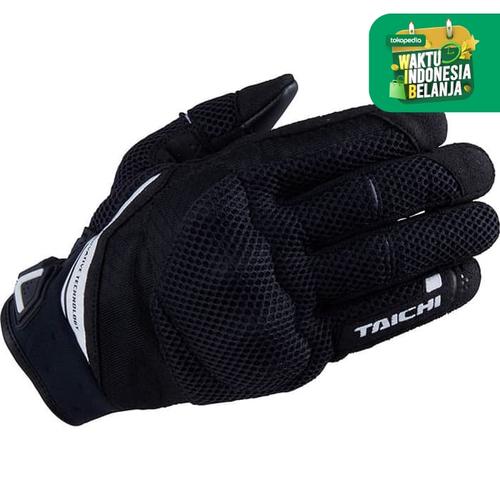 Foto Produk RS Taichi RST447 Rubber Knuckle Mesh Glove - Black White - S dari RS Taichi Official Store