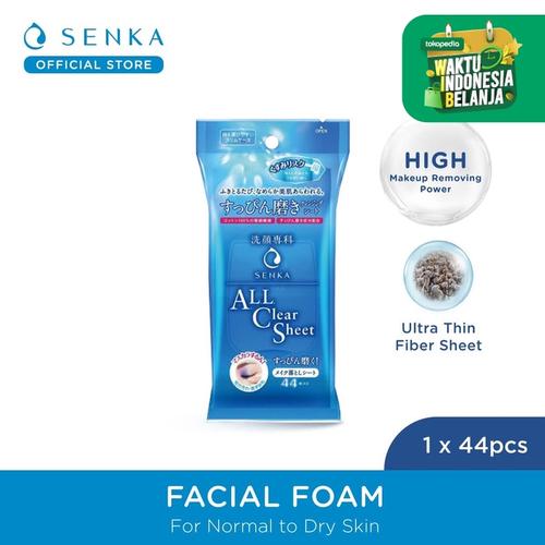 Foto Produk SENKA All Clear Sheet 44pcs Make Up Remover dari Senka Official Store