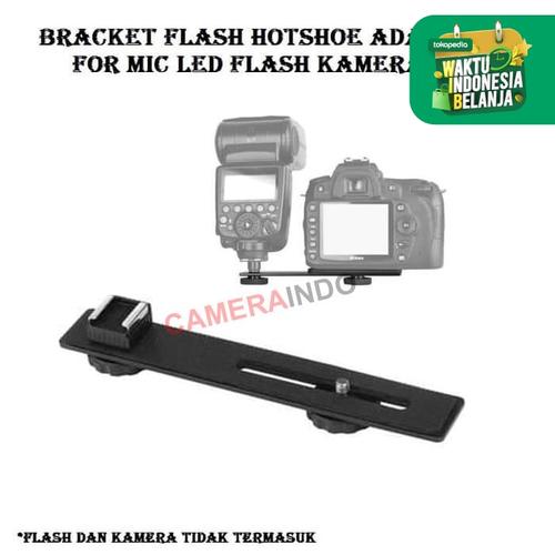 Foto Produk bracket Flash hotshoe adapter for mic flash led kamera dari cameraindo