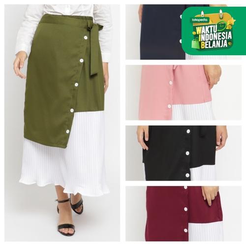 Foto Produk KAYSER rashida rok muslim prisket wanita moscrepe - Hijau dari kayser official
