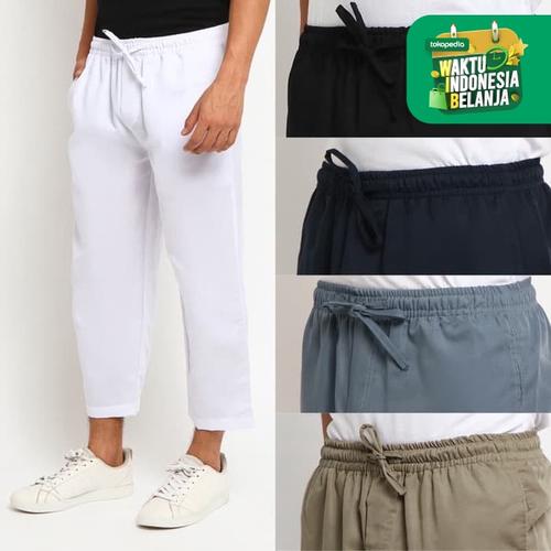Foto Produk NUKMAN Celana Sirwal Naufal Hitam Samping Sunnah twill drill - Abu-abu, L dari kayser official