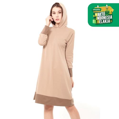 Foto Produk Yoenik Apparel Milena Dress Hoodie Khaki M14534 R48S2 dari Yoenik Apparel