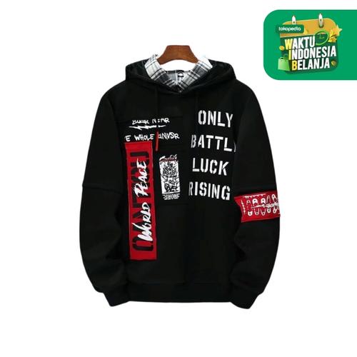 Foto Produk GARAF ONLY SWEATER PRIA LENGAN PANJANG JAKET SWEATER COWO HODIE - MAROON, XL dari Garaf Official