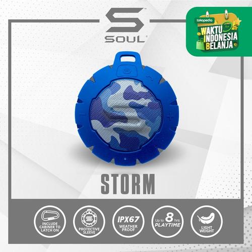 Foto Produk SOUL STORM Weatherproof Wireless Speaker - Biru dari Soul official