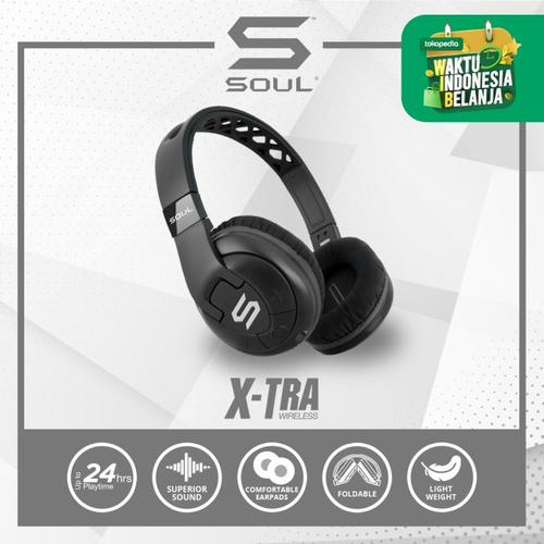 Foto Produk SOUL X-TRA Wireless Bluetooth Over-Ear Headphone - Biru dari Soul official