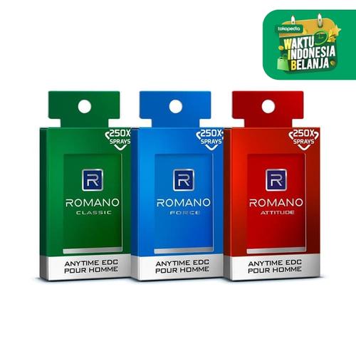 Foto Produk Romano EDC 18ml - Biru dari Wipro Unza Official
