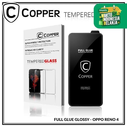 Foto Produk Oppo Reno 4 - COPPER Tempered Glass FULL GLUE PREMIUM GLOSSY dari Copper Indonesia