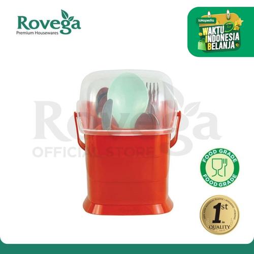 Foto Produk Rovega Small Spoony Tempat Sendok Premium Food Grade (MERAH) dari ROVEGA OFFICIAL STORE