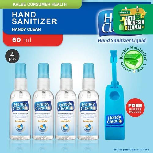 Foto Produk Handy Clean Hand Sanitizer 60 ml - 4 Botol dari Kalbe Consumer Health