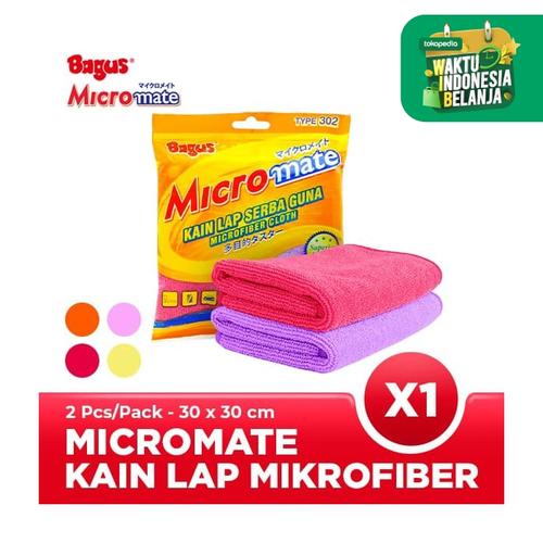 Foto Produk Bagus Micromate Kain Lap Serbaguna 2's Tipe 302 (30 X 30 Cm) dari Bagus Official Store