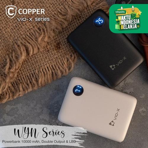 Foto Produk COPPER POWERBANK 10000MAH - WYN719 SERIES (FREE TRAVEL POUCH) - Putih dari Copper Indonesia
