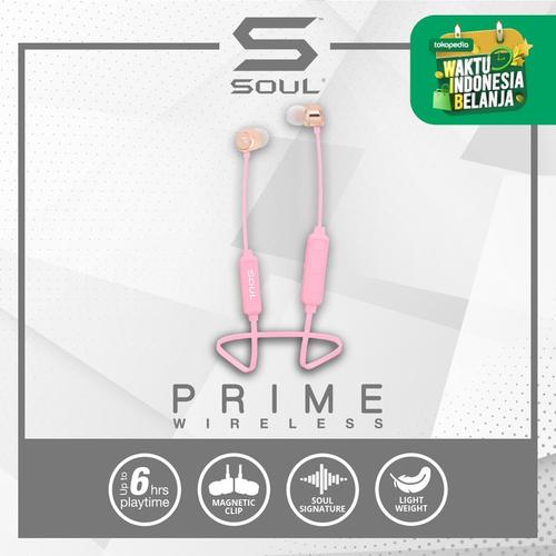 Foto Produk SOUL Prime Wireless High Performance Earphones with Bluetooth - Merah Muda dari Soul official
