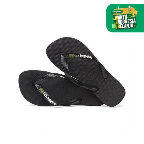 Foto Produk HAVAIANAS BRASIL LOGO FC 1069-BLACK/BLAC - BLACK, 39-40 dari Havaianas Official Shop