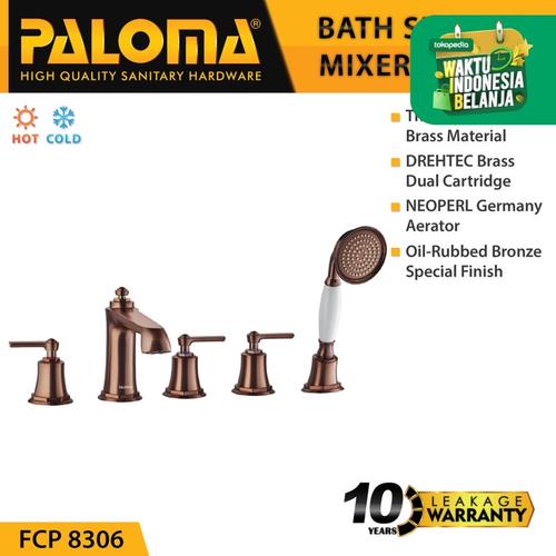 Foto Produk PALOMA FCP 8306 Keran Mixer Bathtub Shower Mandi Panas Dingin Kran Air dari PALOMA HARDWARE