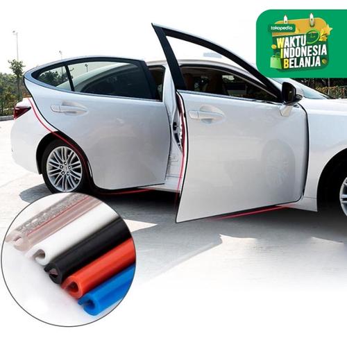 Foto Produk List karet Pintu 5m Pelindung Pintu Dekorasi Peredam Mobil Universal - Hitam dari lbagstore