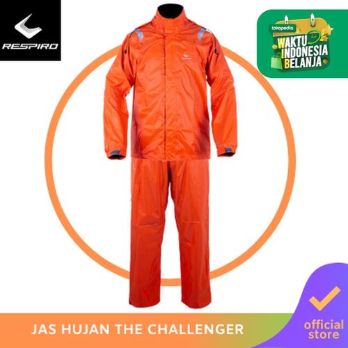 Foto Produk Respiro The Challenger | Jas Hujan Pengendara Motor Waterproof - Orange, M dari Respiro Official Store