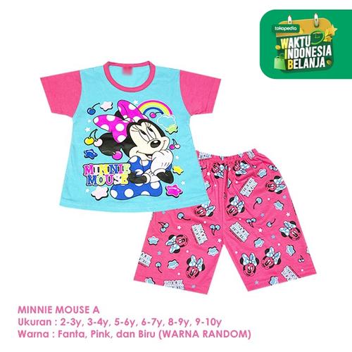Foto Produk Baju Setelan Anak Perempuan Pendek 2-10 Tahun Minnie Mouse A Shirton - MINNIE A, 2-3y Pendek dari shirton