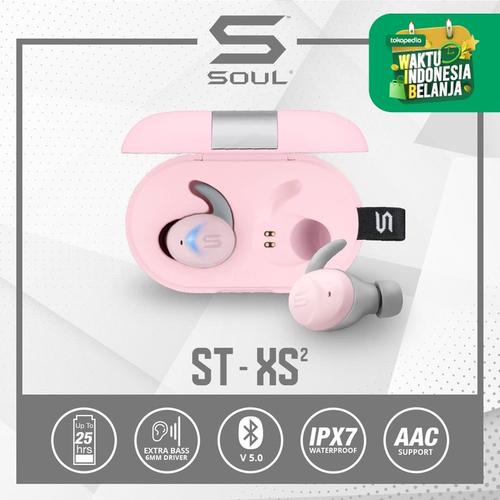 Foto Produk SOUL ST-XS2 High Performance Earphones Headset with Bluetooth - Merah Muda dari Soul official
