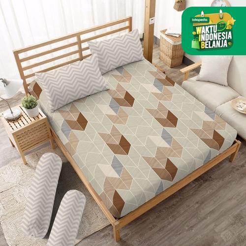 Foto Produk Sprei Isaac Kintakun Dluxe Microfiber Putih (5in1) 20 cm Double - 180 x 200 B2 dari Kintakun Sprei Bedcover