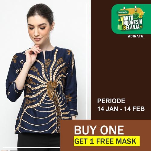 Foto Produk ADINATA BATIK STEFANI STEFANO BLOUSE - S dari ADINATA BATIK ID