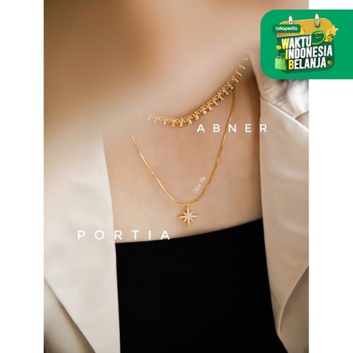Foto Produk Dear Me - Portia Necklace 925 Sterling Silver 18K Gold Plating Kalung dari Dear Me Jewelry