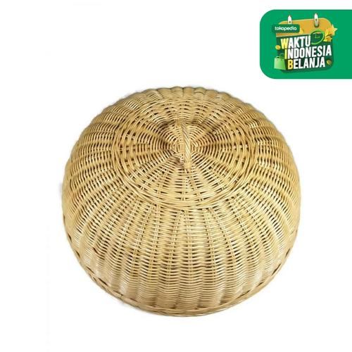 Foto Produk Kerajinan Tangan Rotan - Tudung Saji Bulat Medium 48x48x19cm dari Tanaga Online Shop