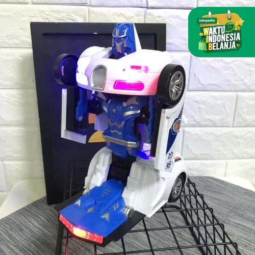 Foto Produk Transformer Mobil Police Robocar 2in1 1201/1203 Mainan Anak - 1203 Mandarin dari Mmtoys Indonesia