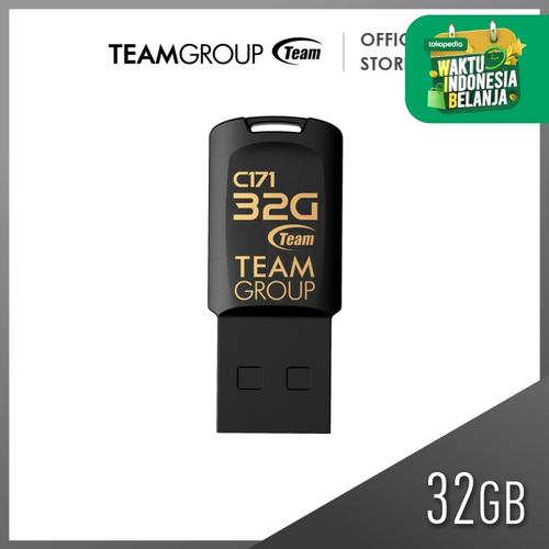 Foto Produk TEAMGROUP C171 USB 2.0 FLASH DRIVE 32GB Black dari Teamgroup Official Store
