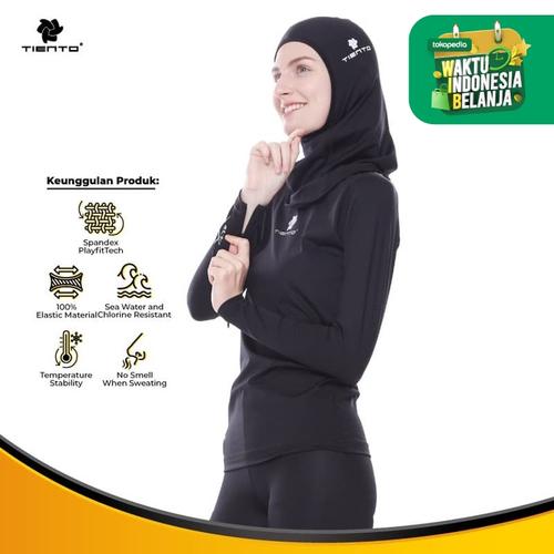 Foto Produk Tiento Baselayer Manset Baju Olahraga Wudhu Friendly Women - 5XL dari TIENTO