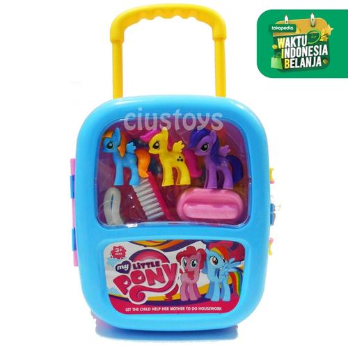Foto Produk CLEANING SET LITTLE PONY TROLLEY 3045 - MAINAN ANAK ALAT KEBERSIHAN dari ciustoys