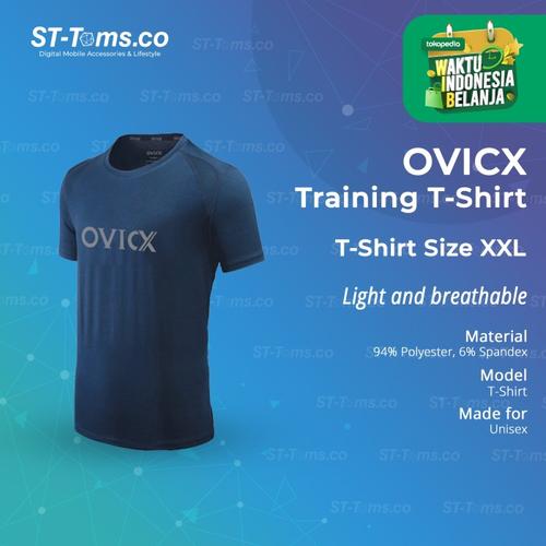 Foto Produk Ovicx Olahraga T-Shirt ultra-tipis Cepat Kering Halus - Navy, XXL dari ST-Toms.co