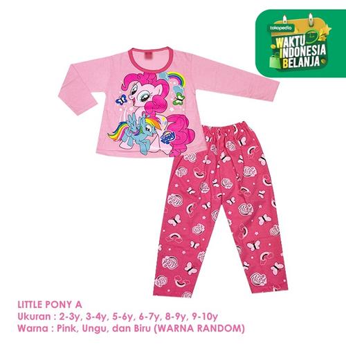 Foto Produk Baju Setelan Anak Perempuan Panjang 2-10 Tahun Little Pony A Shirton - PONY A, 5-6y Panjang dari shirton